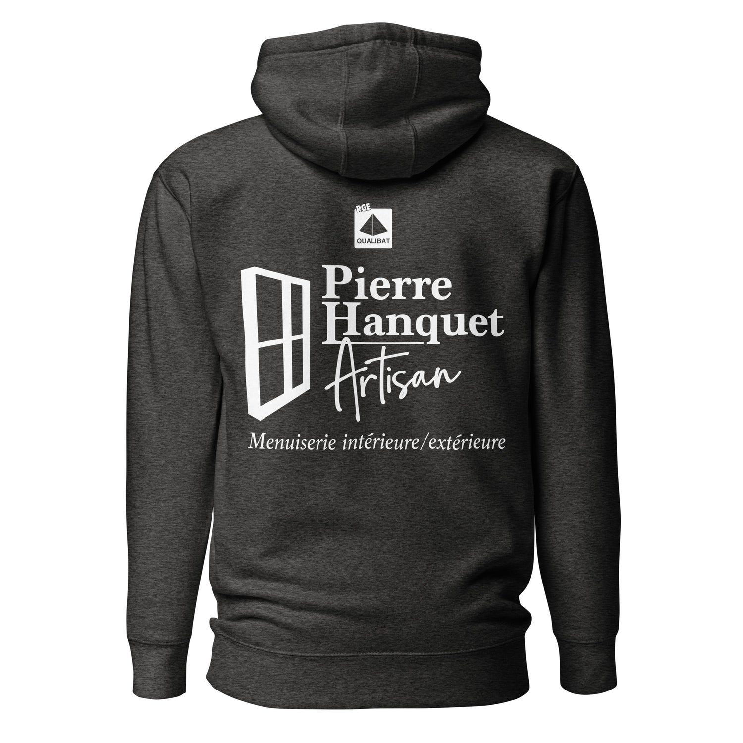 Pierre Hanquet - Sweat à Capuche Unisexe - Coeur Brodé et Dos