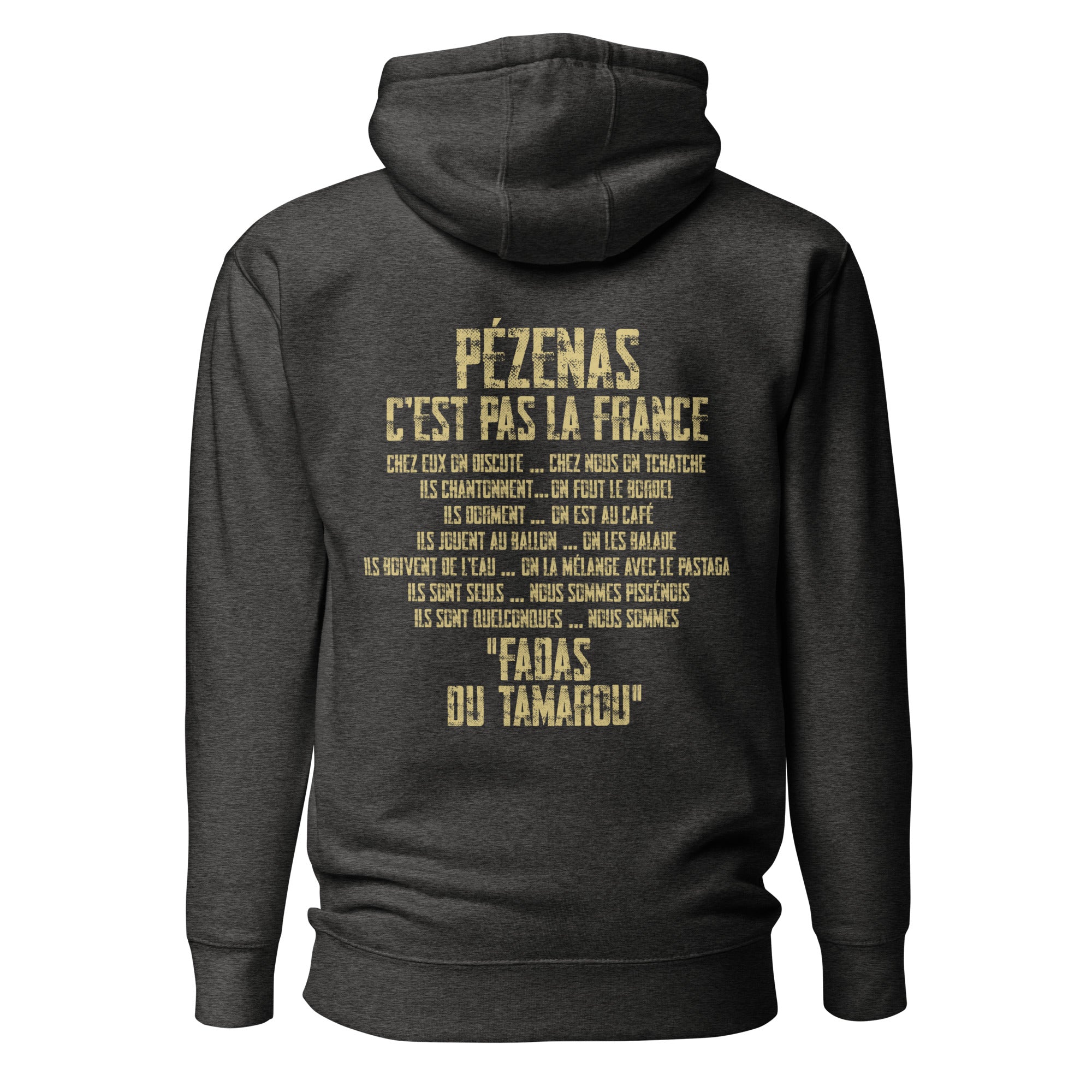 Fadas du Tamarou - Sweat à Capuche Unisexe - Coeur &amp; dos