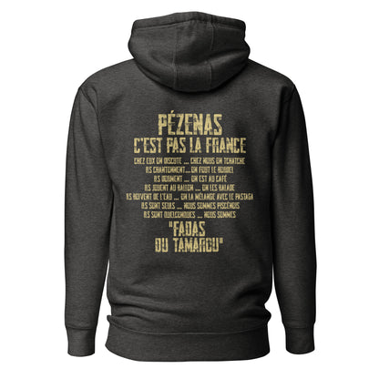 Fadas du Tamarou - Sweat à Capuche Unisexe - Coeur &amp; dos
