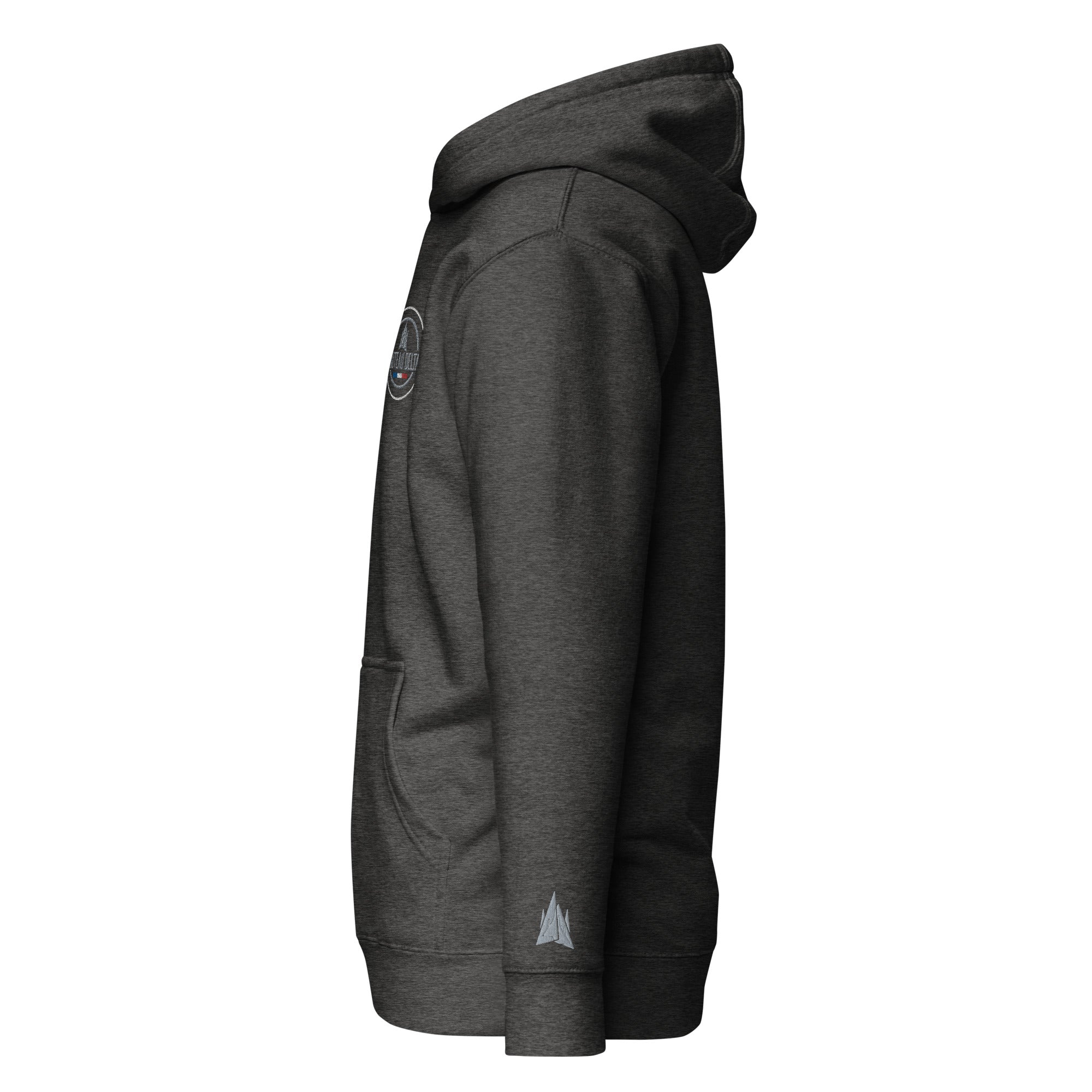 Couteau Delta - Sweat à Capuche Unisexe - Coeur et Poignet - Brodé