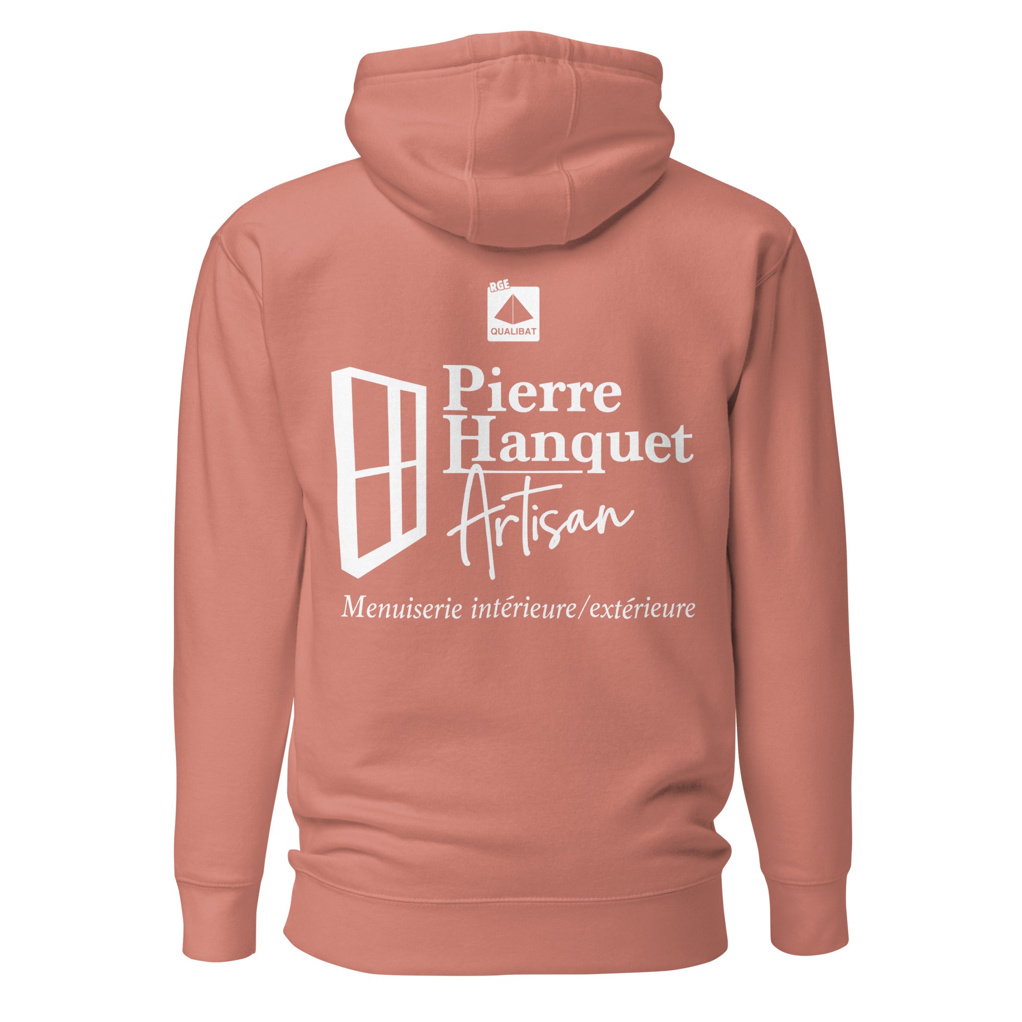 Pierre Hanquet - Sweat à Capuche Unisexe - Coeur Brodé et Dos