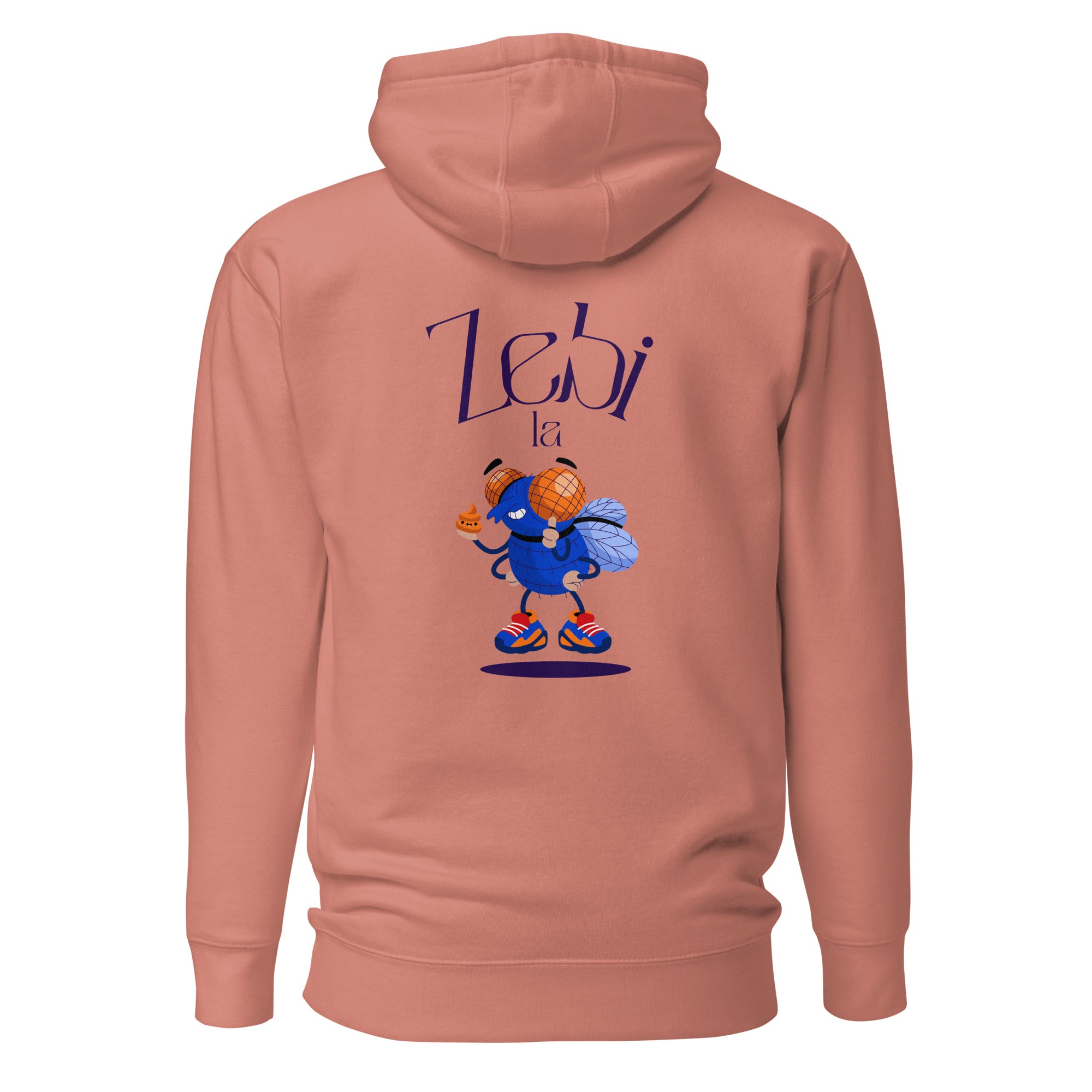 Zebi la mouche - Sweat à Capuche Unisexe - Coeur et Dos