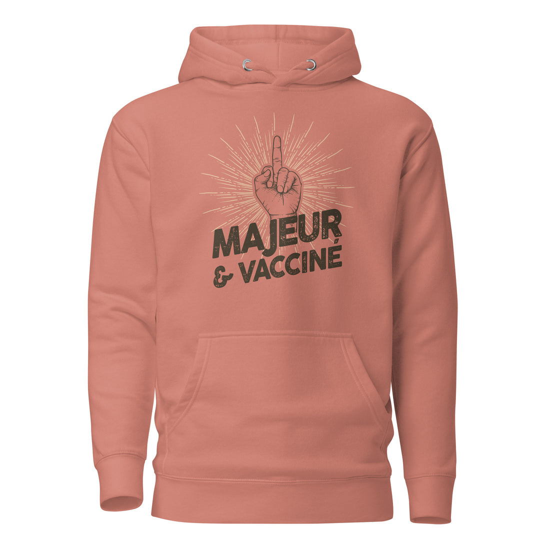 Majeur et vacciné - Sweat à Capuche Unisexe