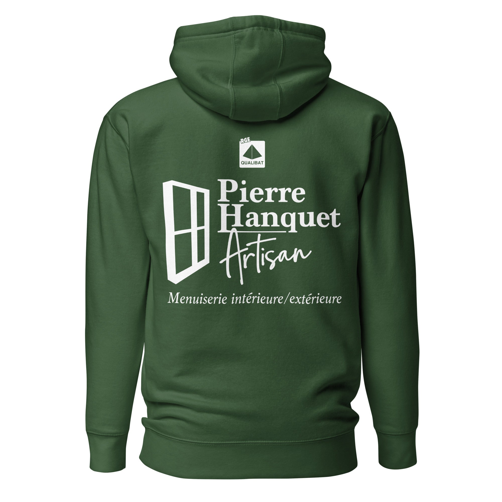 Pierre Hanquet - Sweat à Capuche Unisexe - Coeur Brodé et Dos