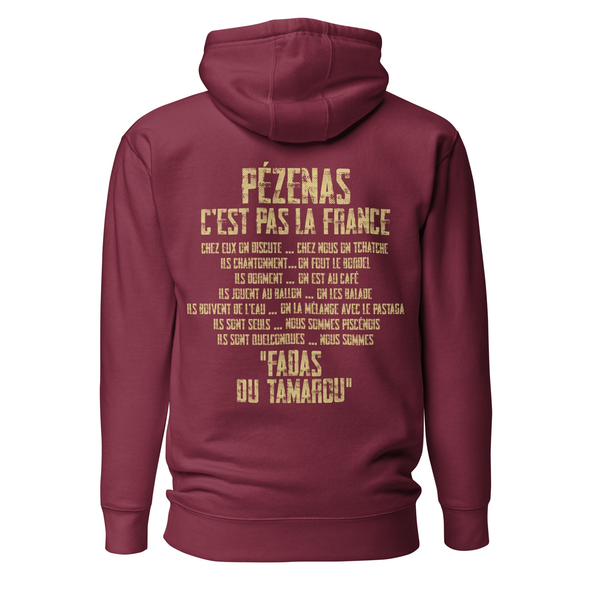 Fadas du Tamarou - Pro - Sweat à Capuche Unisexe imp. cœur et dos