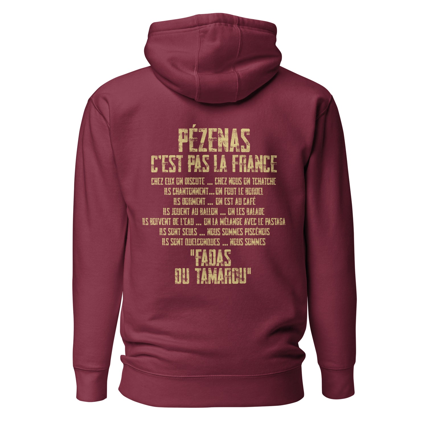 Fadas du Tamarou - Sweat à Capuche Unisexe - Coeur &amp; dos