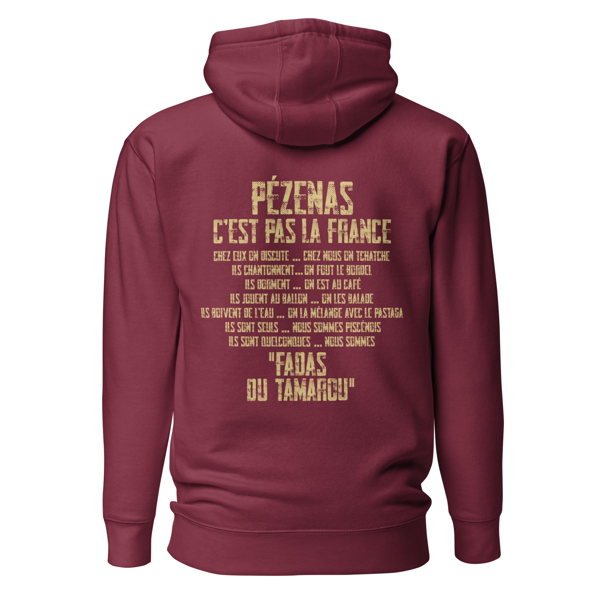Fadas du Tamarou - Sweat à Capuche Unisexe - Coeur &amp; dos