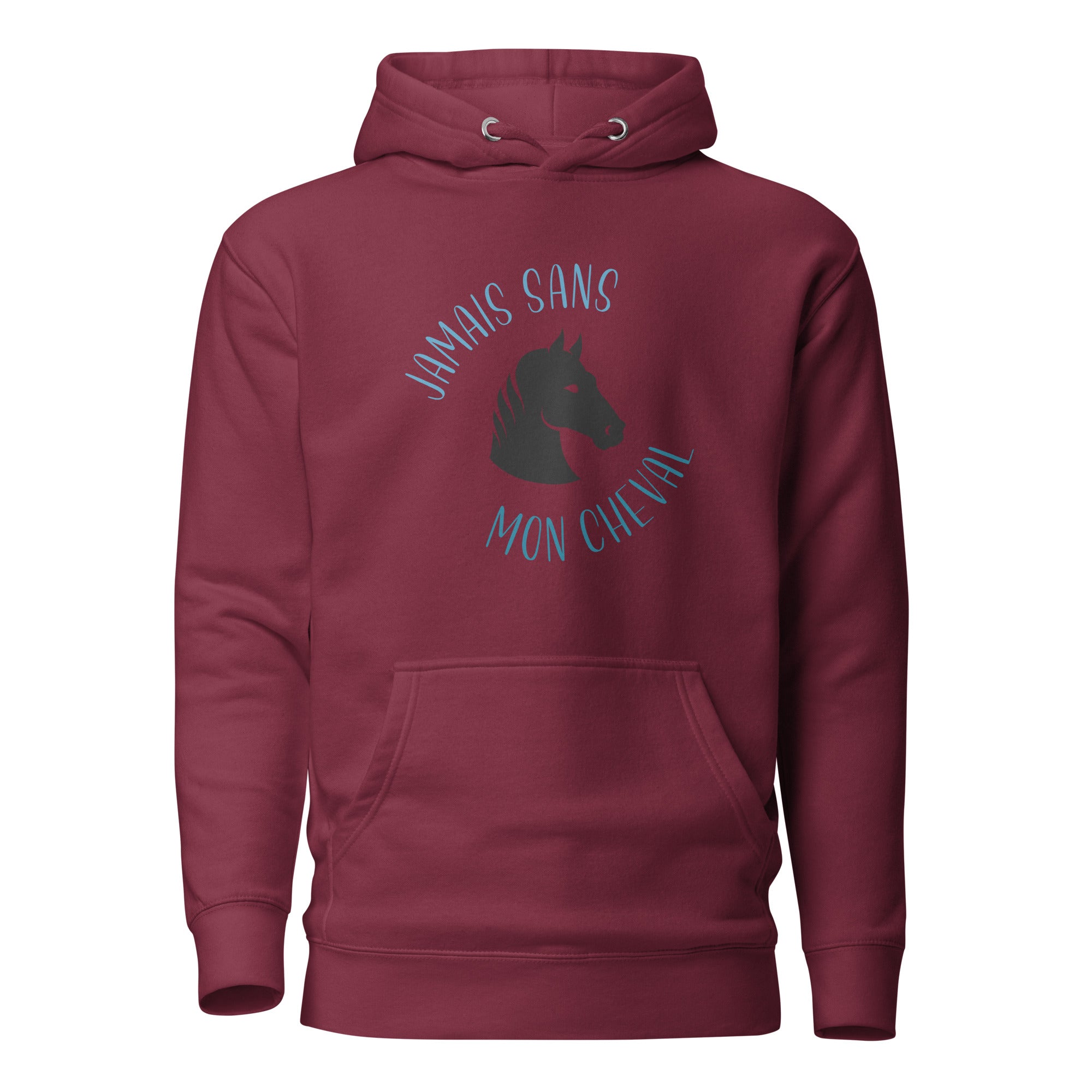 Jamais sans mon cheval - Sweat à Capuche Unisexe