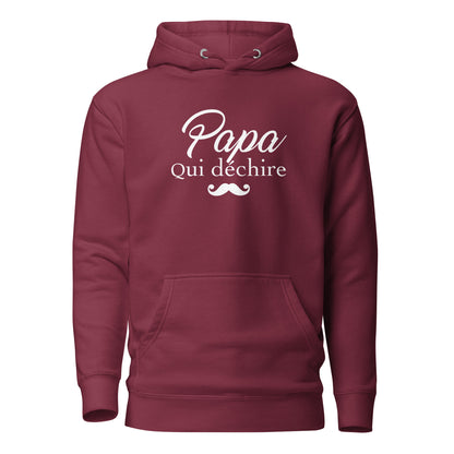 Papa qui déchire - Sweat à Capuche Unisexe