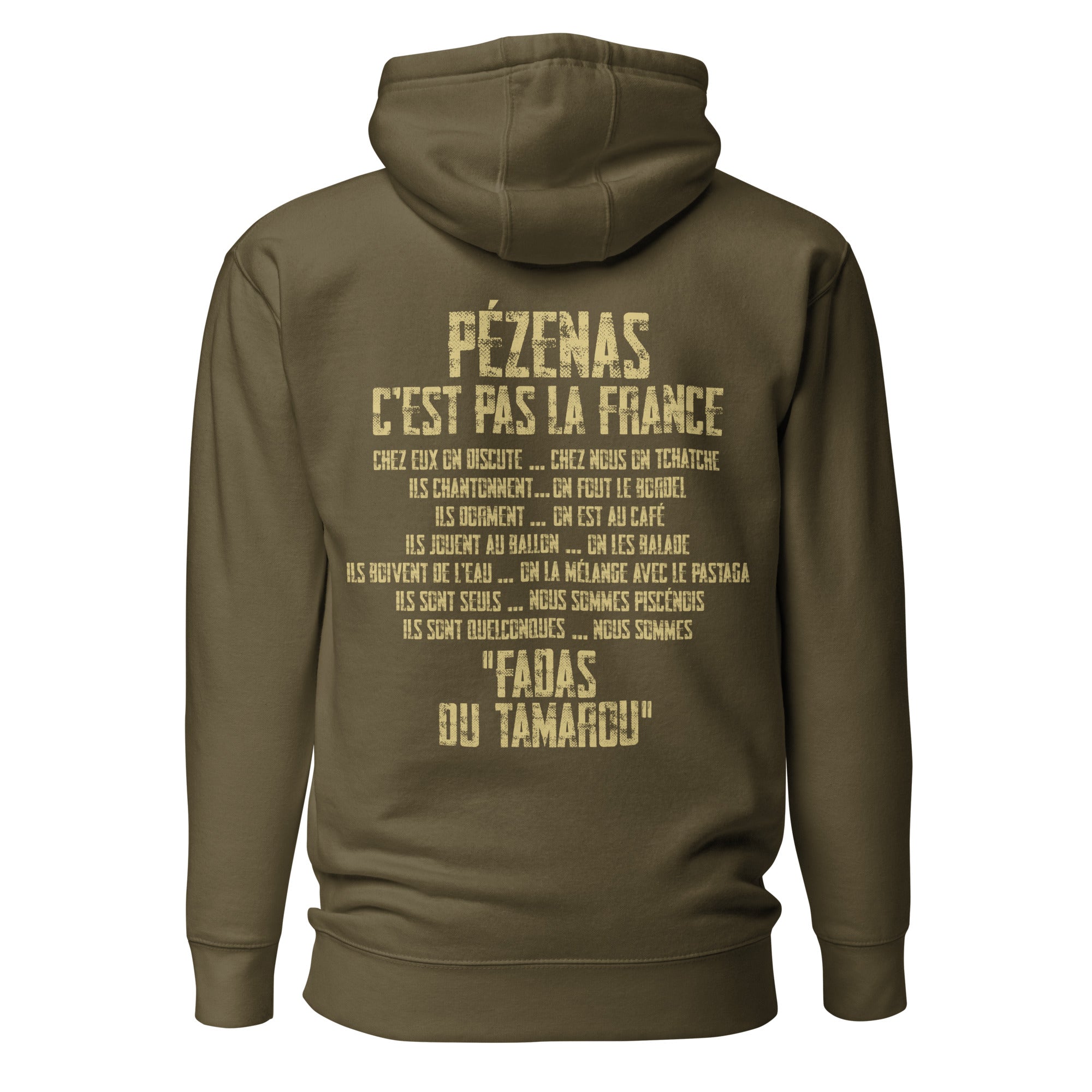 Fadas du Tamarou - Pro - Sweat à Capuche Unisexe imp. cœur et dos