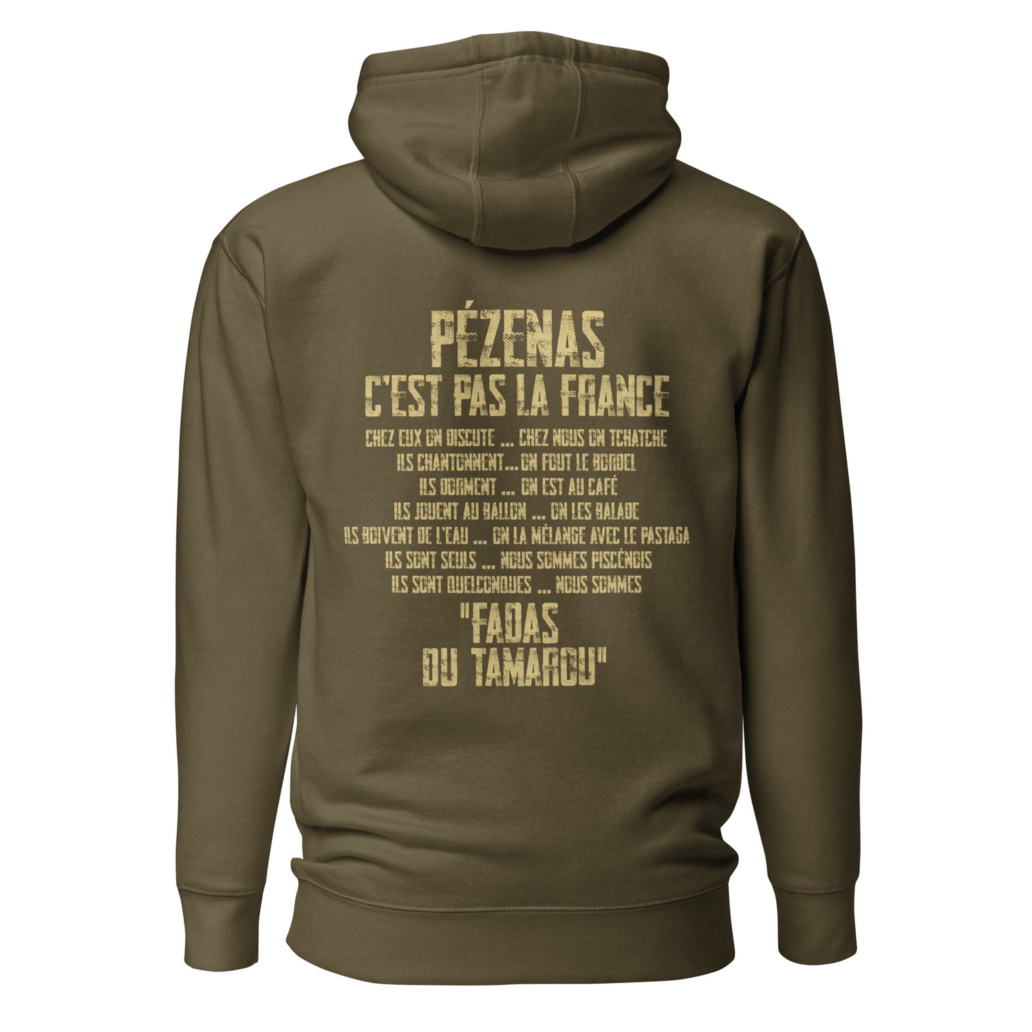 Fadas du Tamarou - Sweat à Capuche Unisexe - Coeur &amp; dos