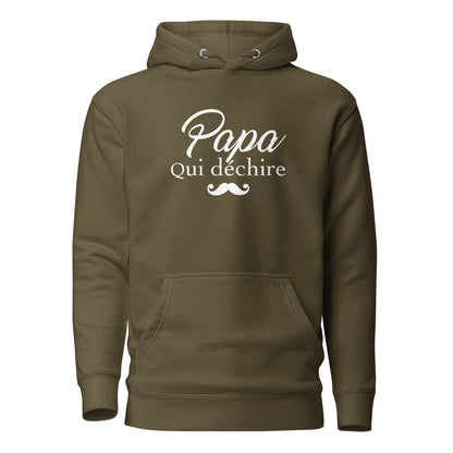 Papa qui déchire - Sweat à Capuche Unisexe