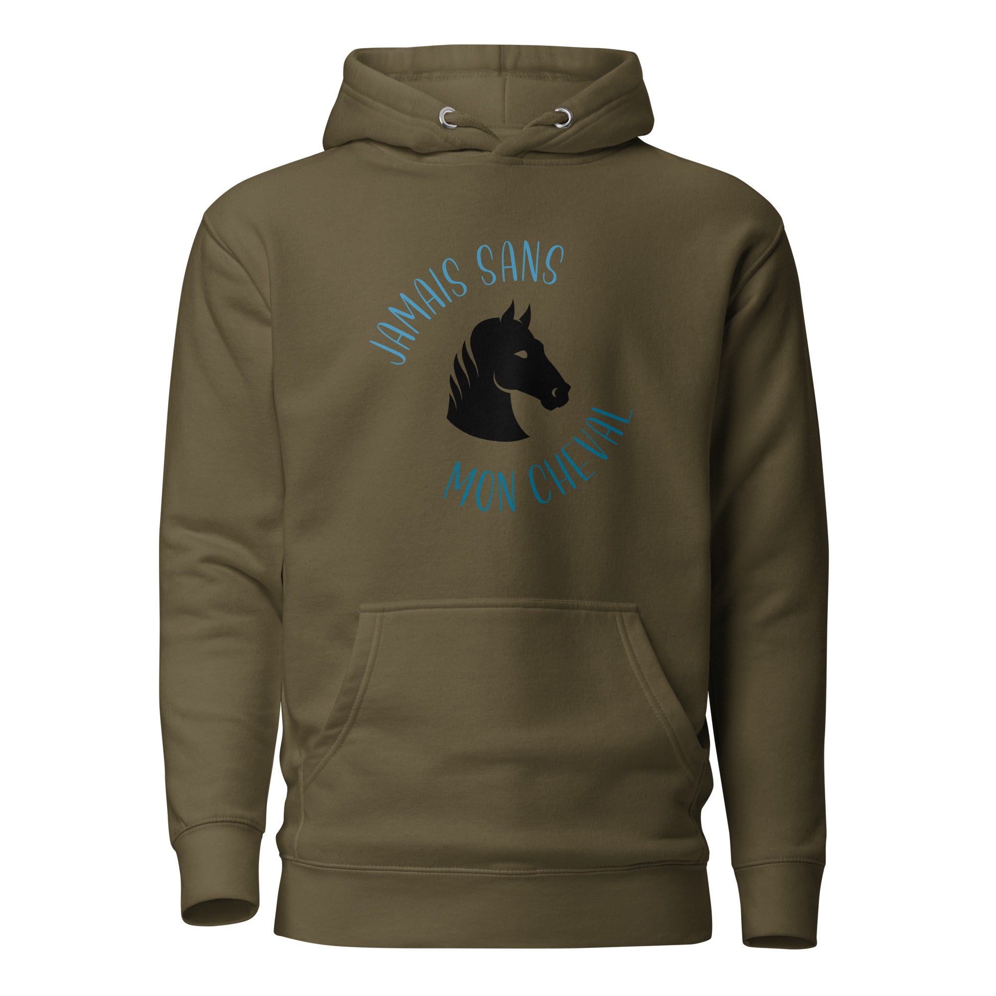 Jamais sans mon cheval - Sweat à Capuche Unisexe