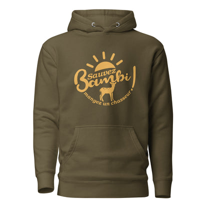 Sauvez Bambi - Sweat à Capuche Unisexe
