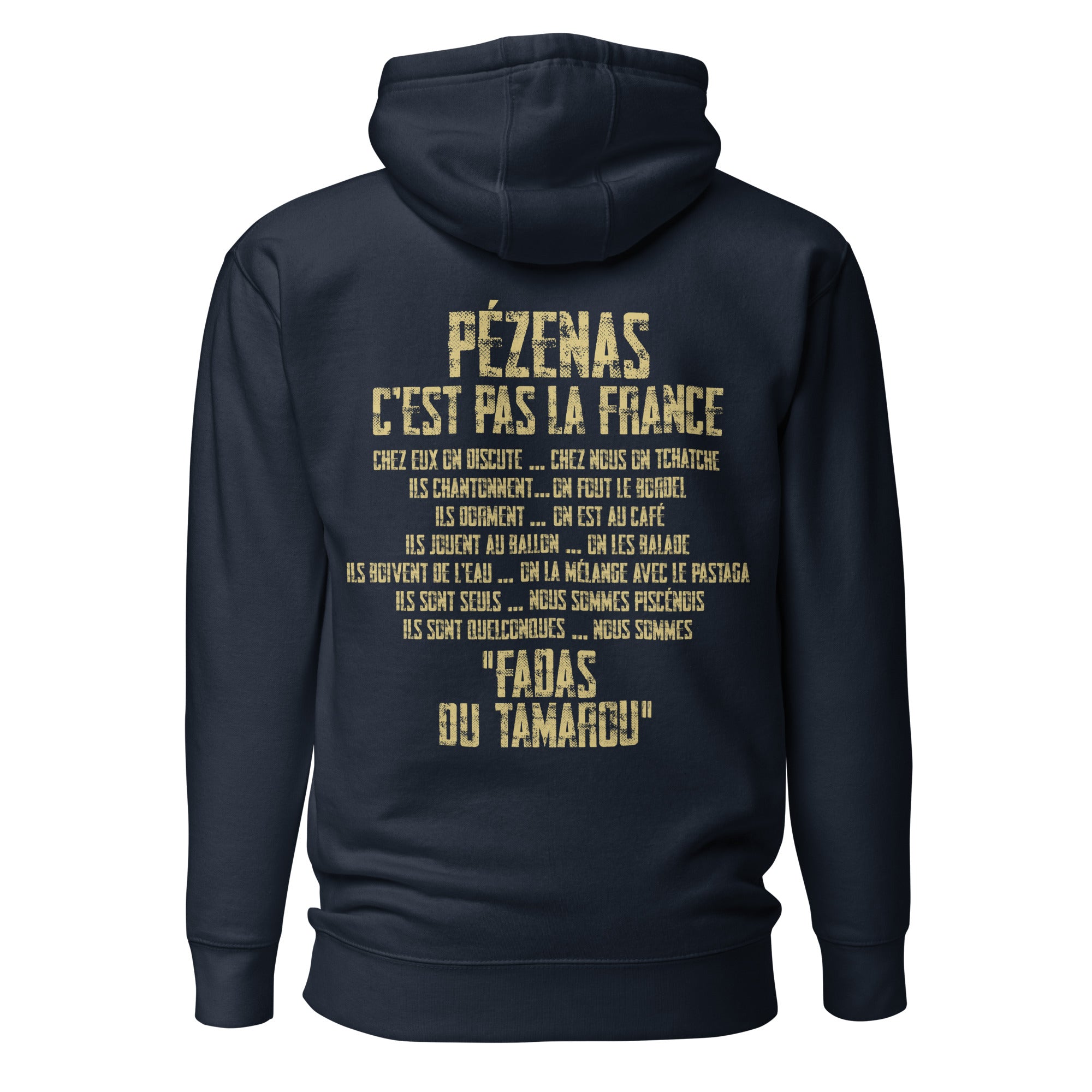 Fadas du Tamarou - Pro - Sweat à Capuche Unisexe imp. cœur et dos