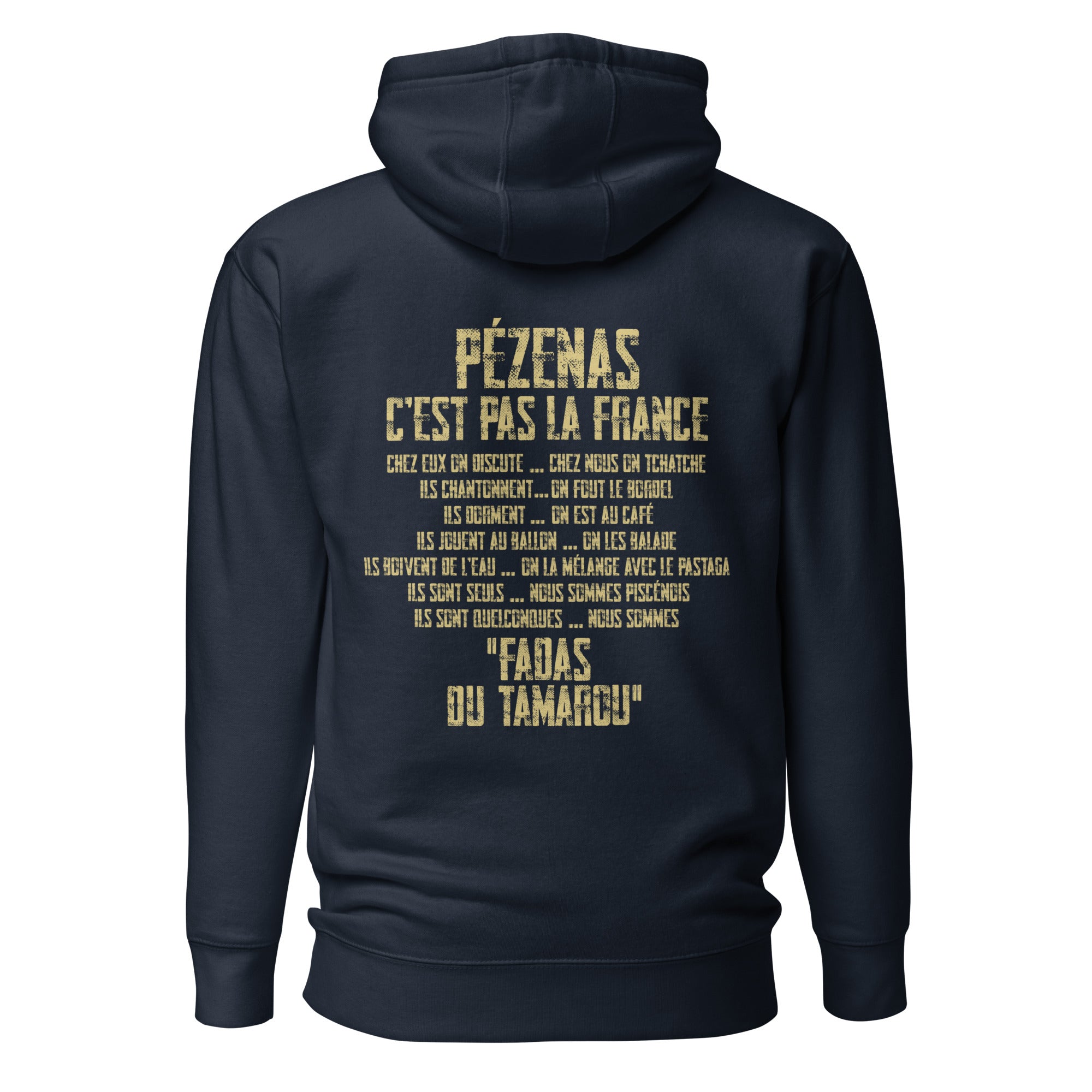 Fadas du Tamarou - Sweat à Capuche Unisexe - Coeur &amp; dos