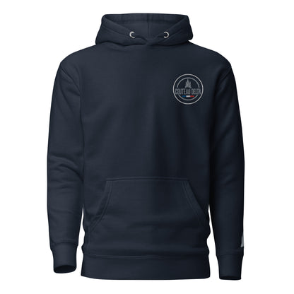 Couteau Delta - Sweat à Capuche Unisexe - Coeur et Poignet - Brodé