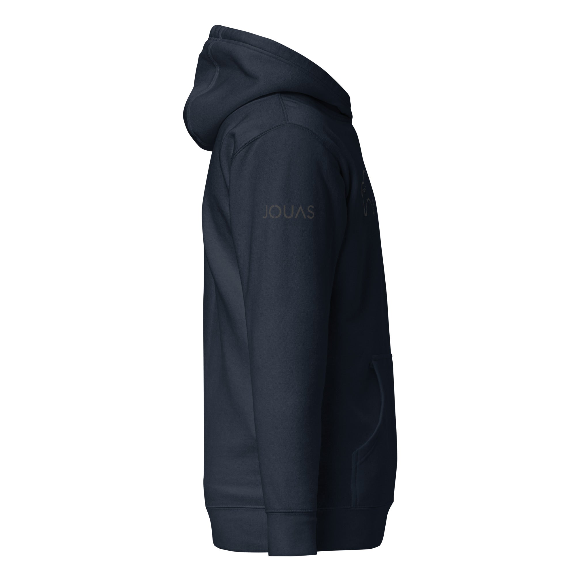 Fero Mone - Sweat à Capuche Unisexe - 2 Marquage - Face et Manche