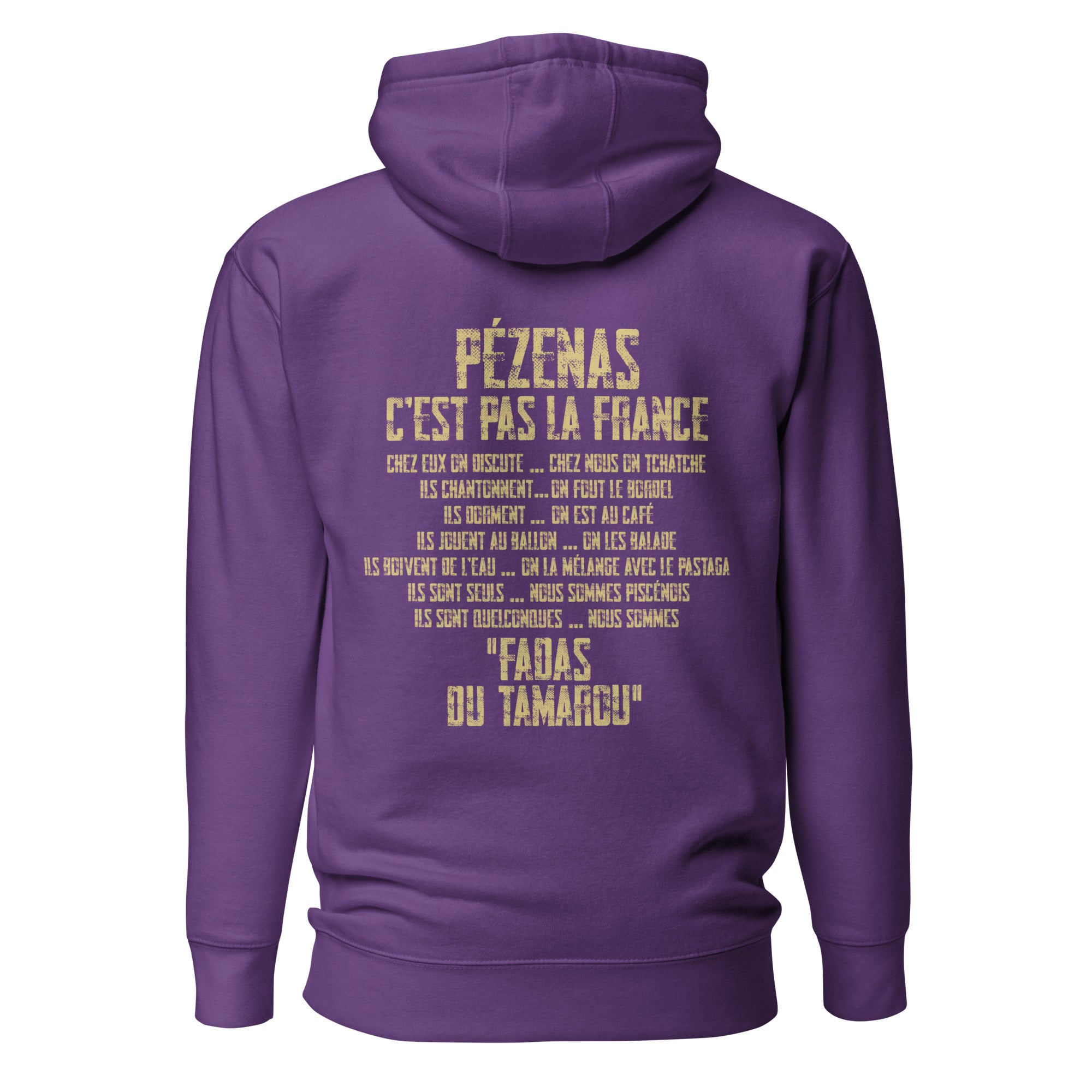 Fadas du Tamarou - Sweat à Capuche Unisexe - Coeur &amp; dos