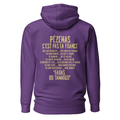 Fadas du Tamarou - Sweat à Capuche Unisexe - Coeur &amp; dos