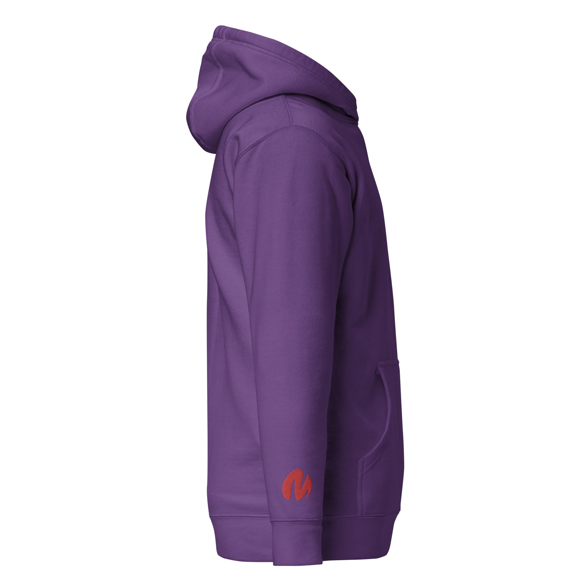 Media Group - Pro - Sweat à Capuche Unisexe - Brodé - Cœur &amp; Manche