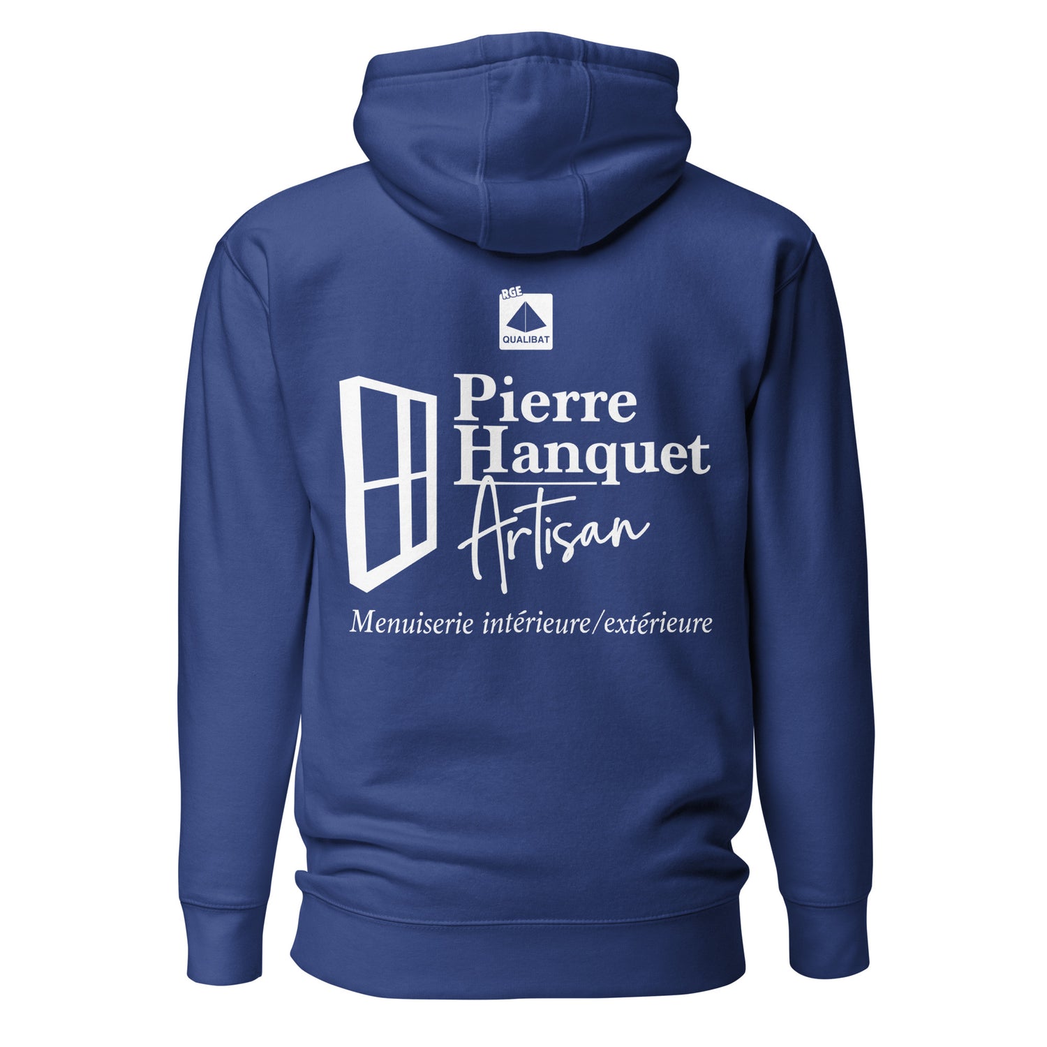 Pierre Hanquet - Sweat à Capuche Unisexe - Coeur Brodé et Dos