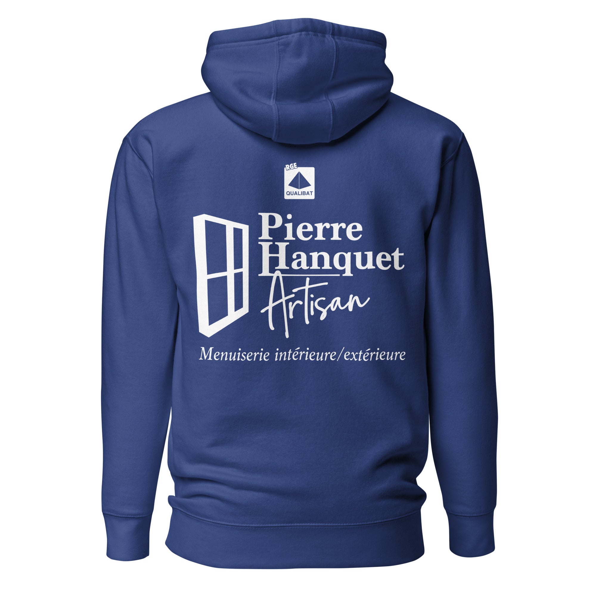 Pierre Hanquet - Sweat à Capuche Unisexe - Coeur Brodé et Dos