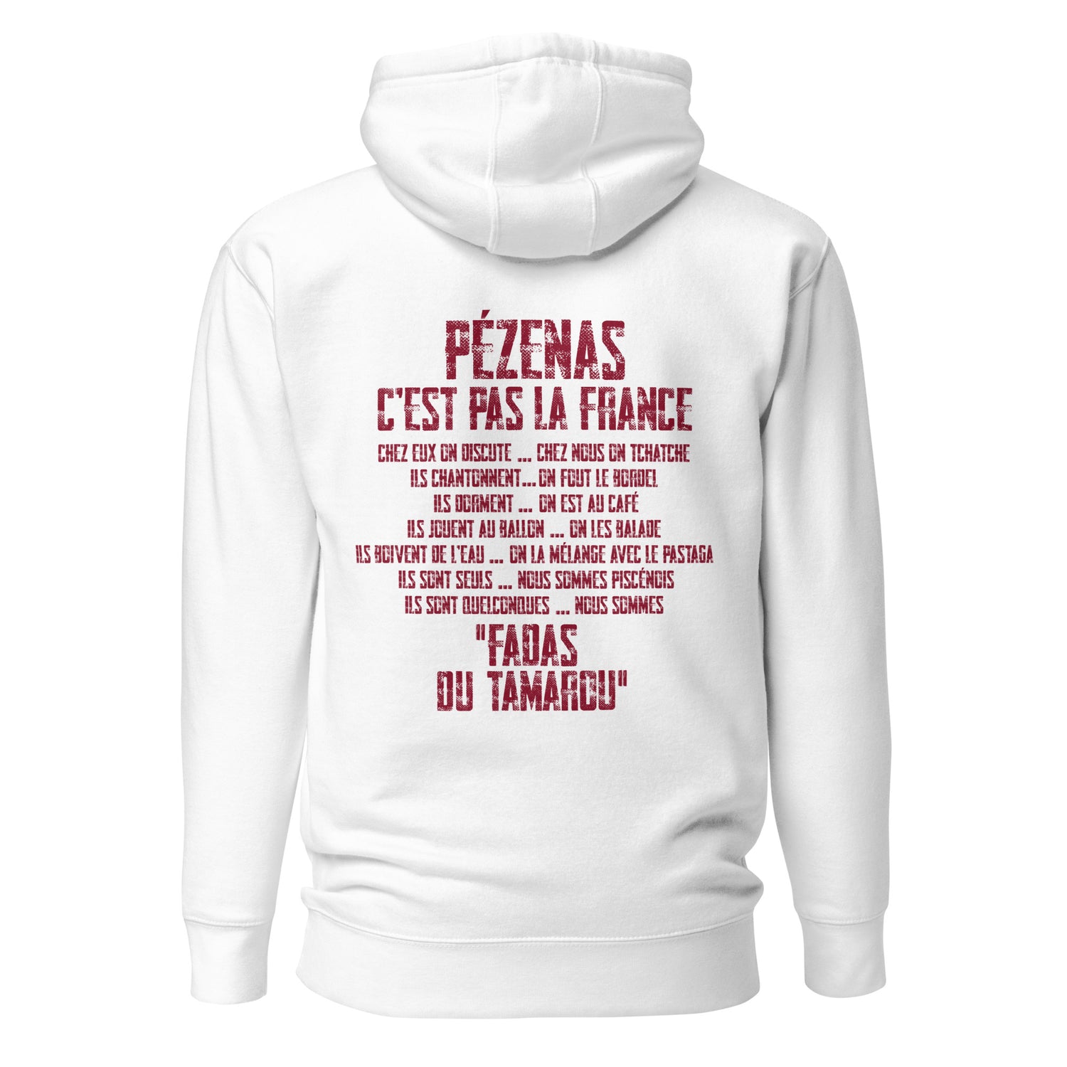 Fadas du Tamarou - Sweat à Capuche Unisexe - Coeur &amp; dos