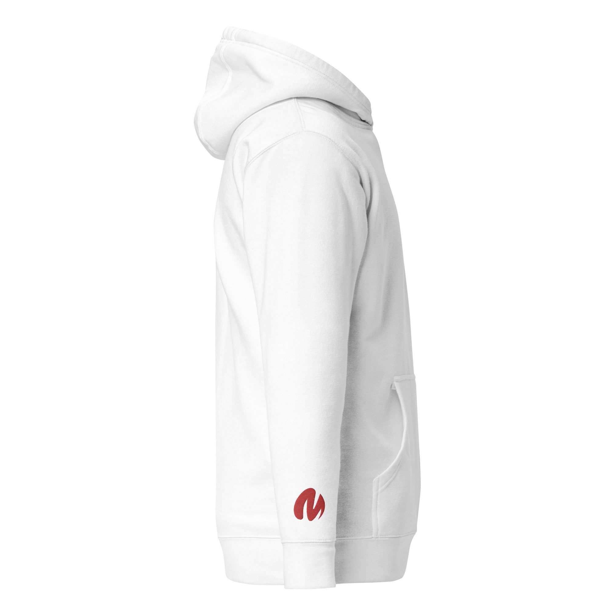 Media Group - Pro - Sweat à Capuche Unisexe - Brodé - Cœur &amp; Manche