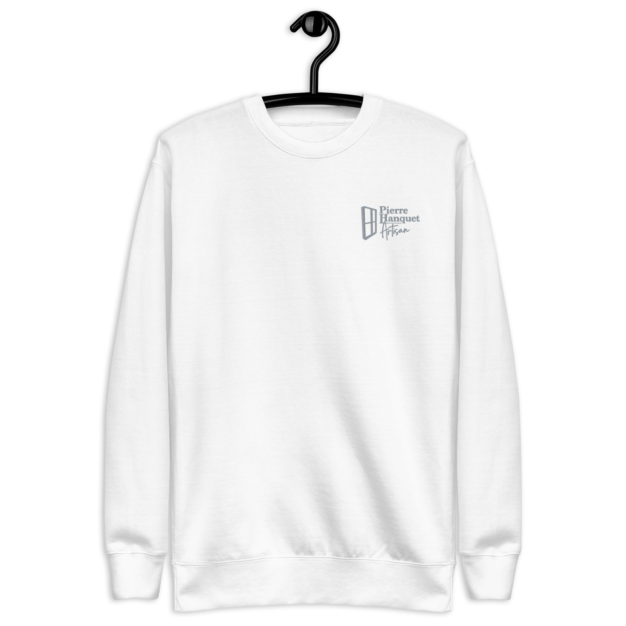 Pierre Hanquet - Sweat Col Rond Premium - Unisexe - Brodé