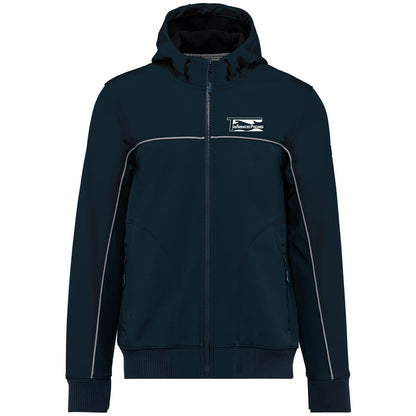 Tous Services Piscines - Veste softshell manche longue - Floqué coeur et Dos