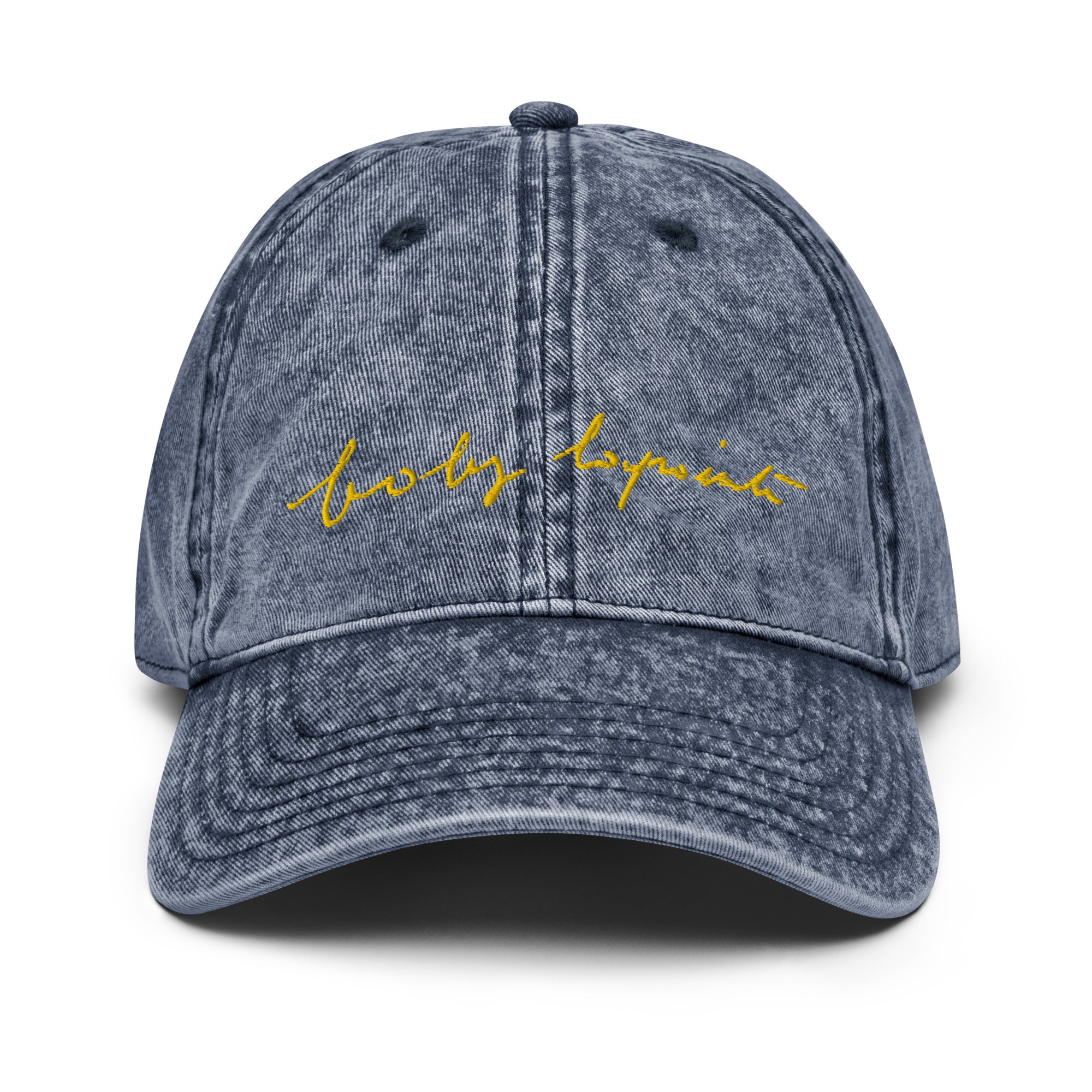 Signature Boby Lapointe - Pro - Casquette Vintage en Sergé de Coton - Brodée