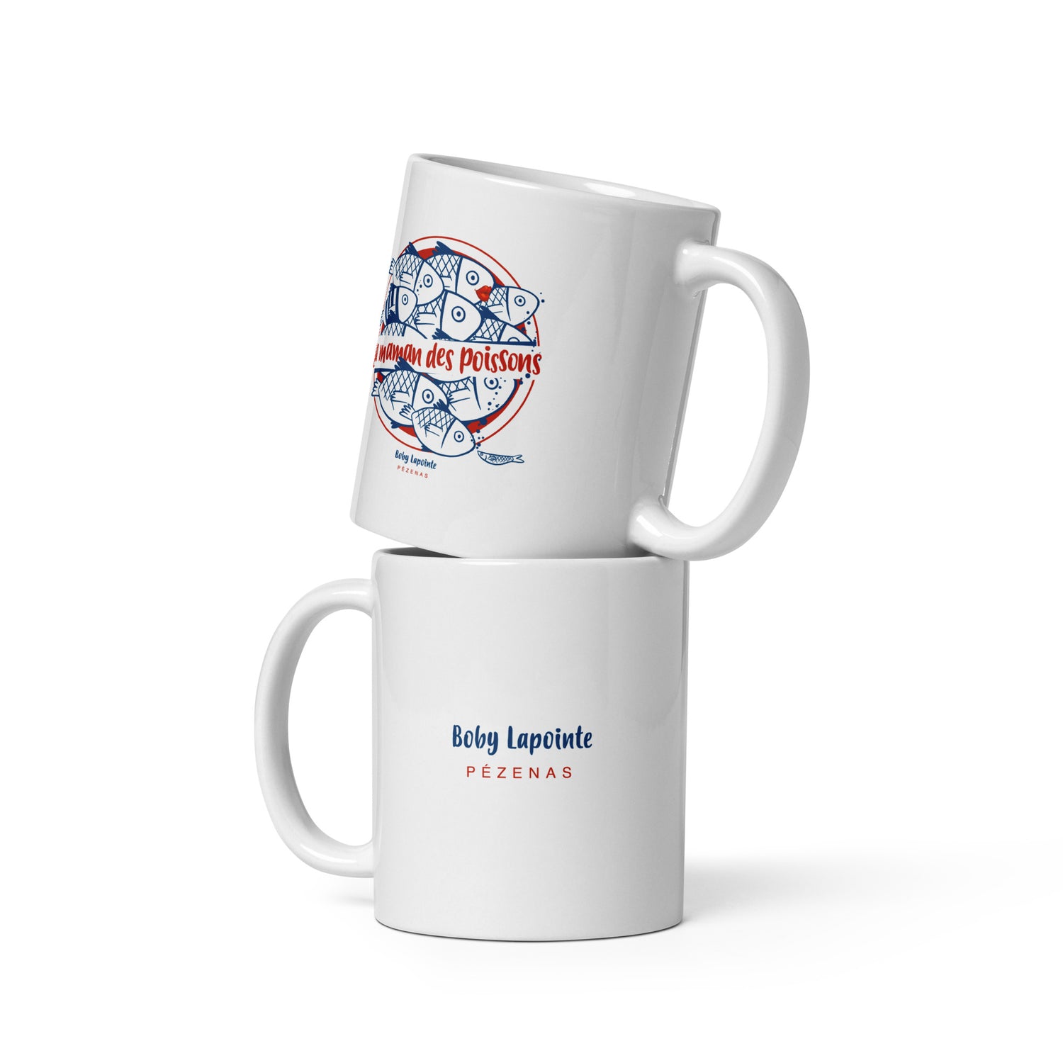 Boby Lapointe - Maman des poissons - rouge - Mug Blanc Brillant