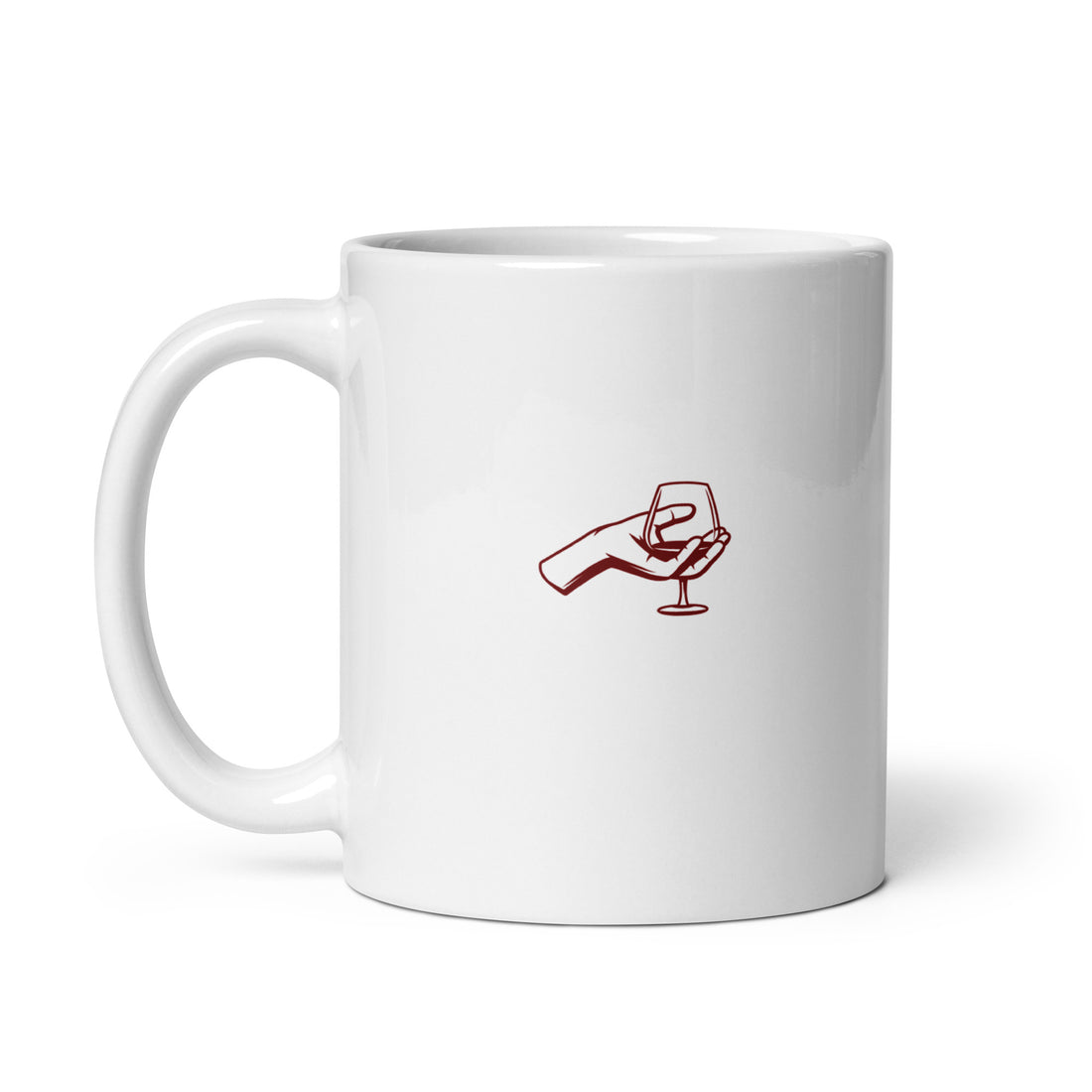 Jamais sans mon chardonnay - Mug Blanc Brillant