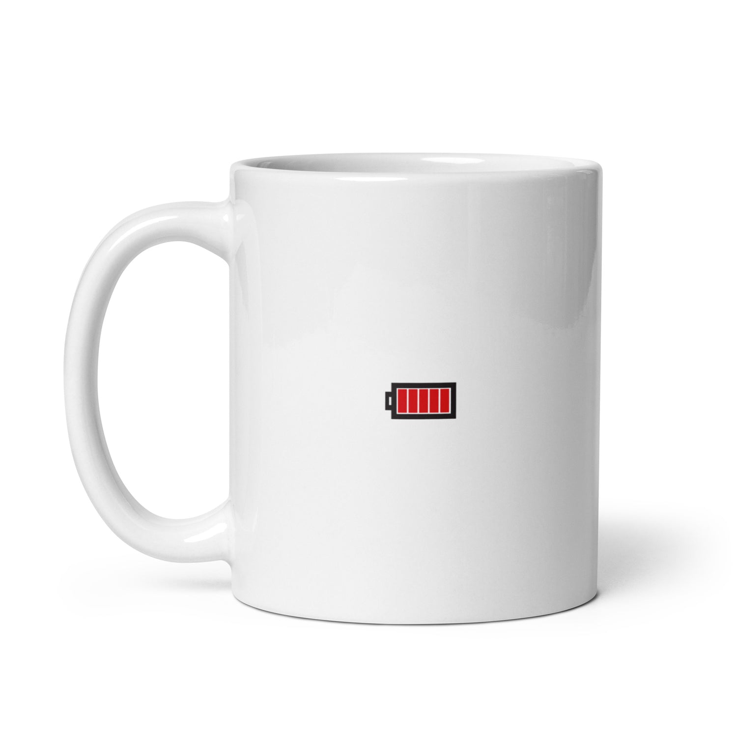 Bébé batterie pleine - Mug Blanc Brillant