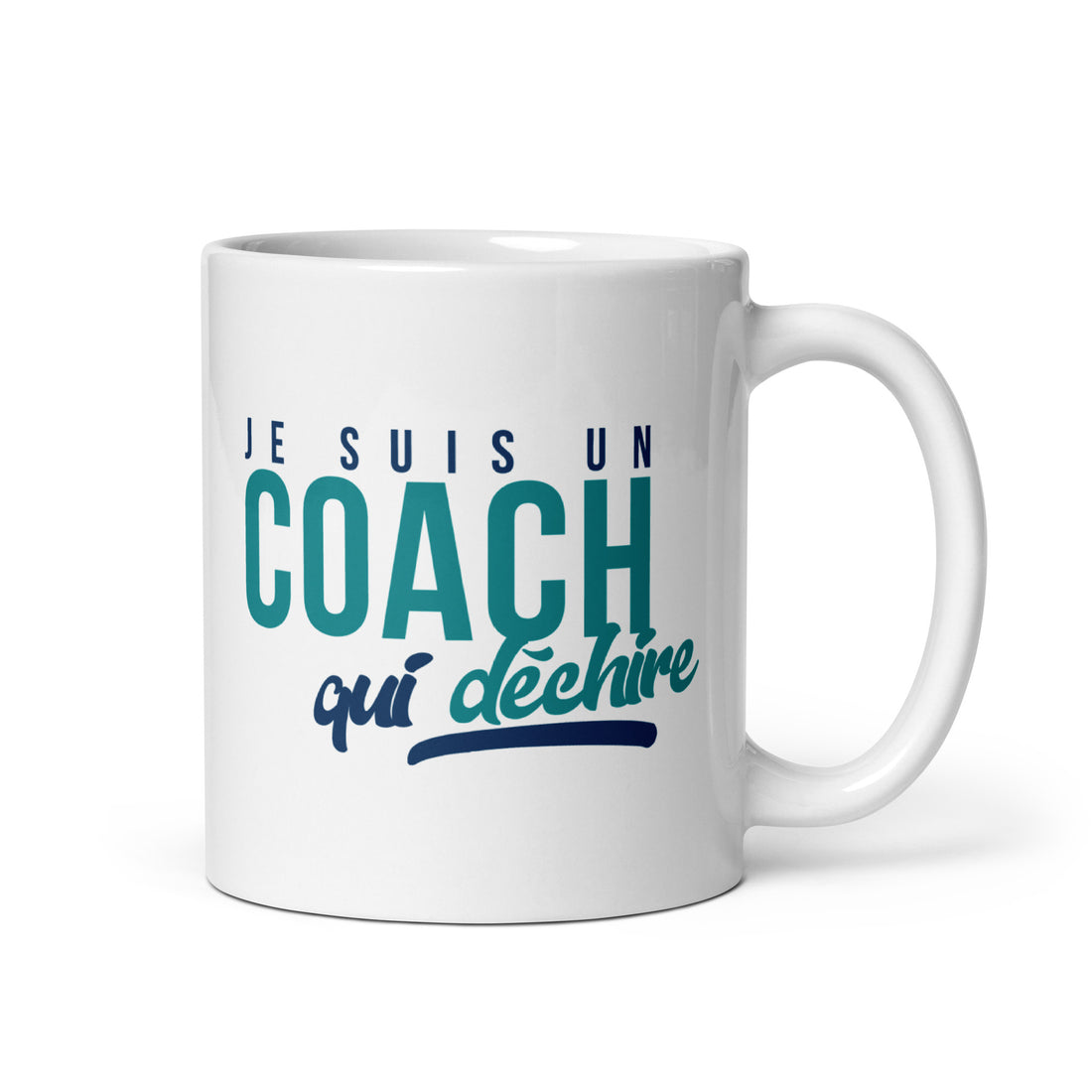 Coach qui déchire - Homme - Mug Blanc Brillant