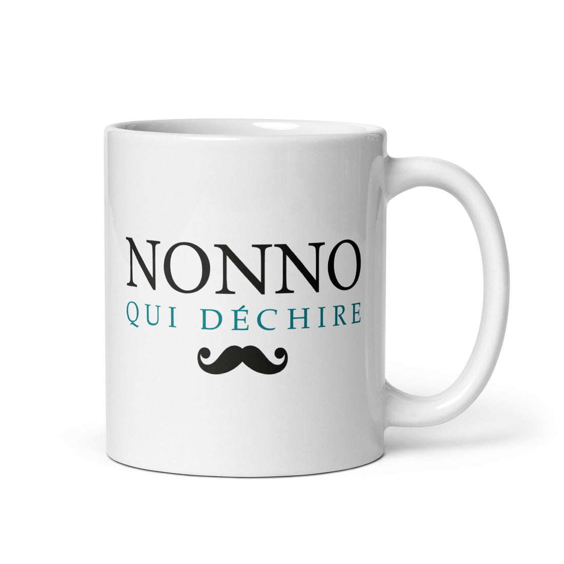Nonno qui déchire - Mug Blanc Brillant