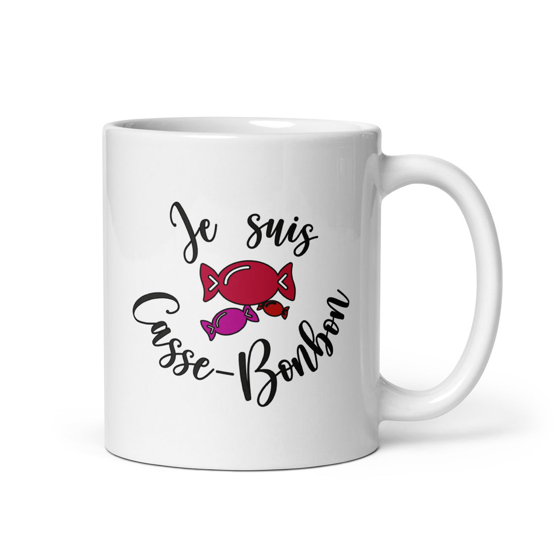 Casse bonbon - Mug Blanc Brillant