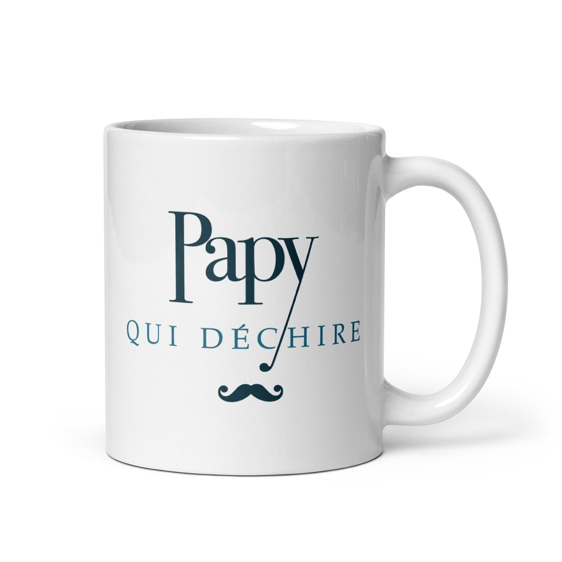 Papy qui déchire - Mug Blanc Brillant