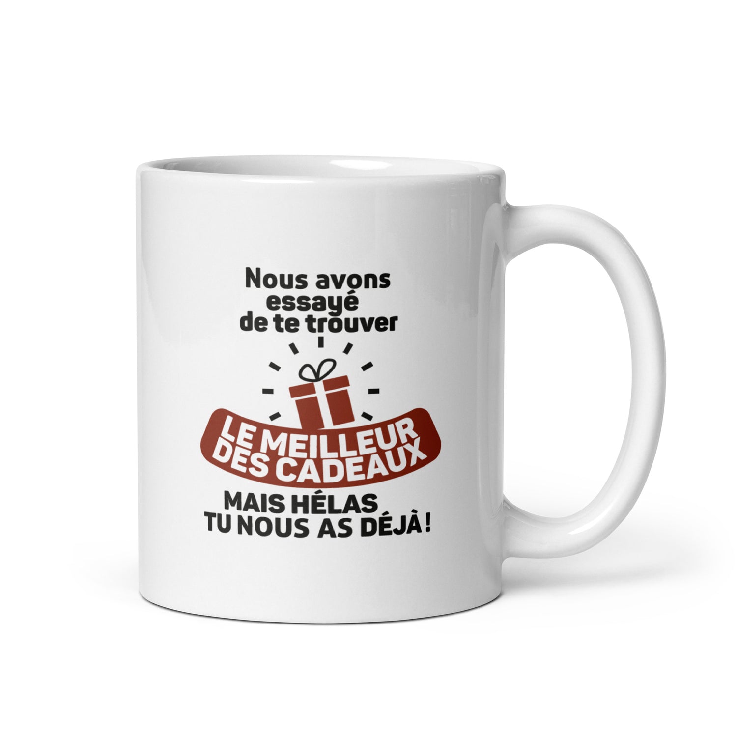 Le meilleur cadeau (Nous) - Mug Blanc Brillant
