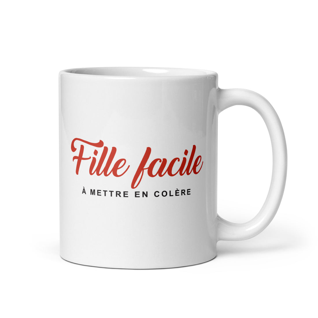 Fille facile - Mug Blanc Brillant