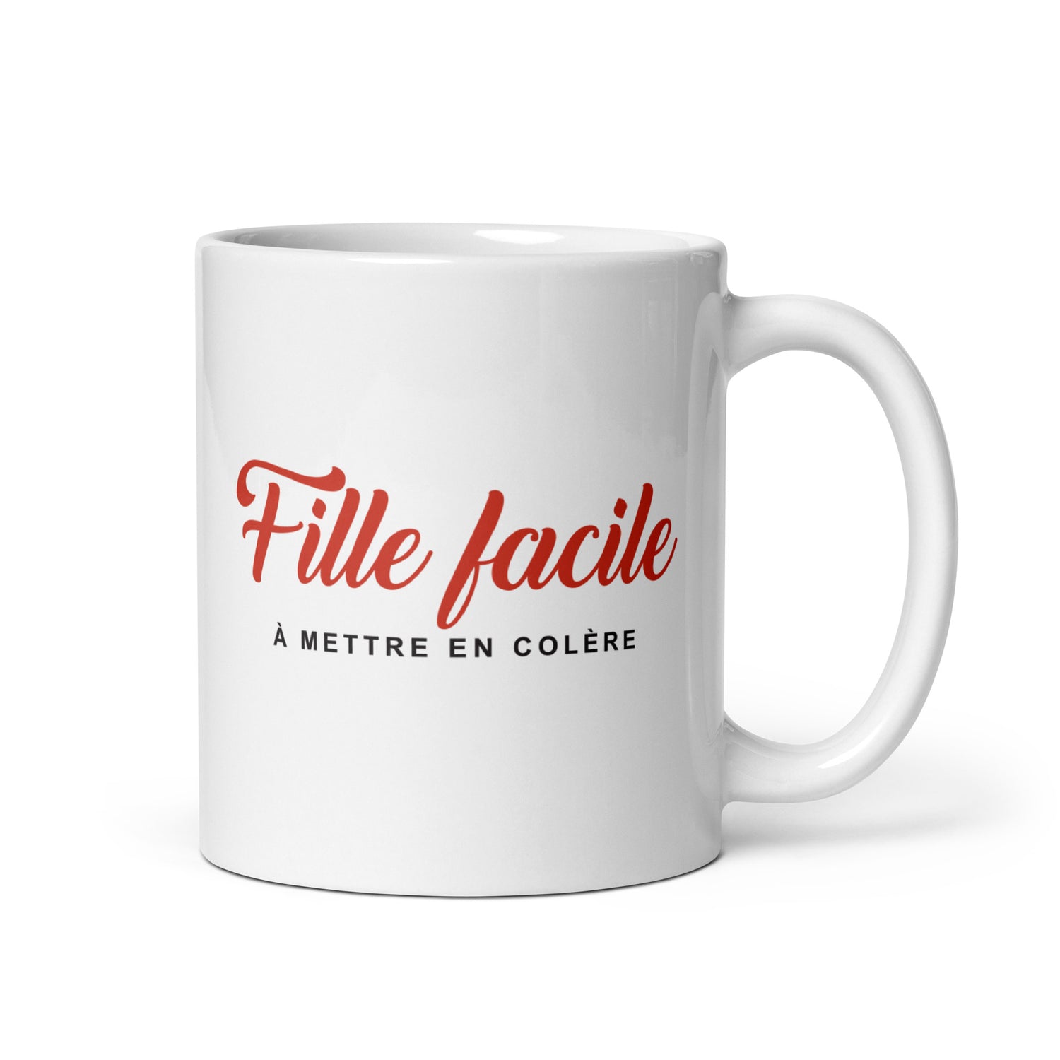 Fille facile - Mug Blanc Brillant