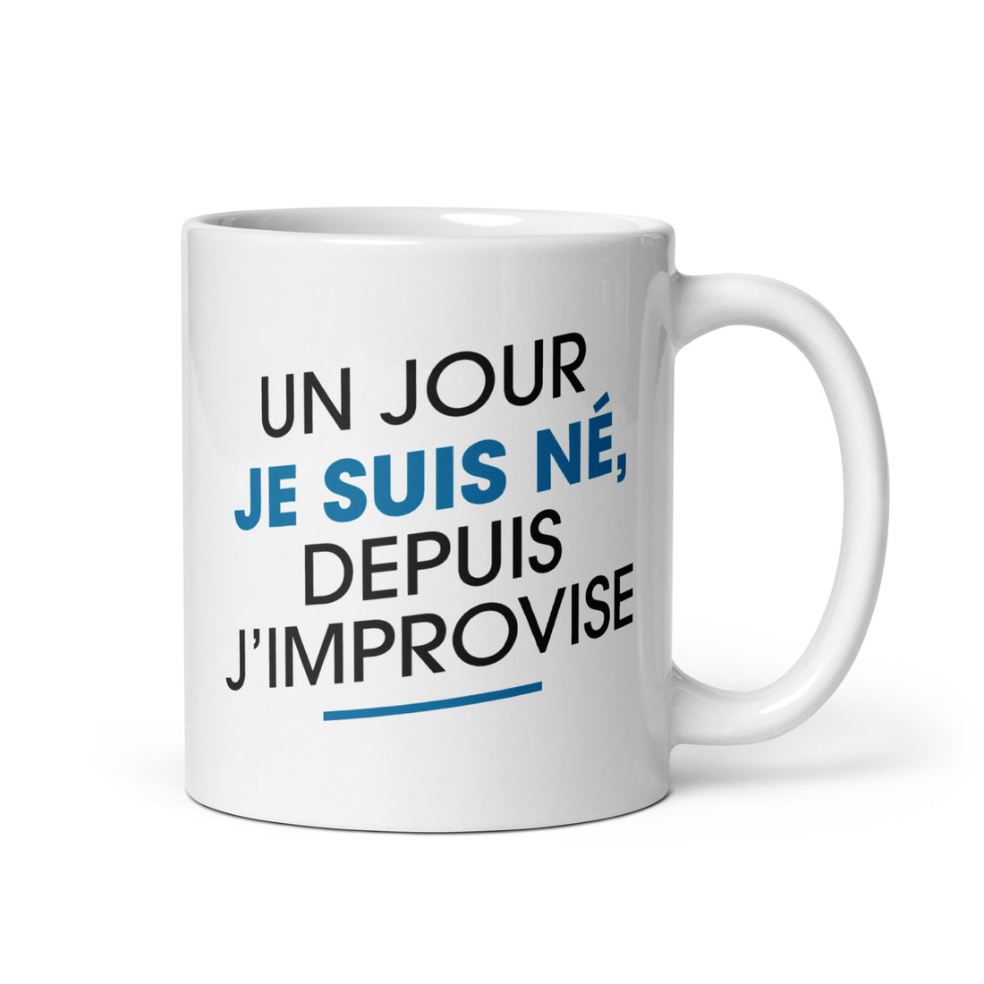 Improvise Homme - Mug Blanc Brillant