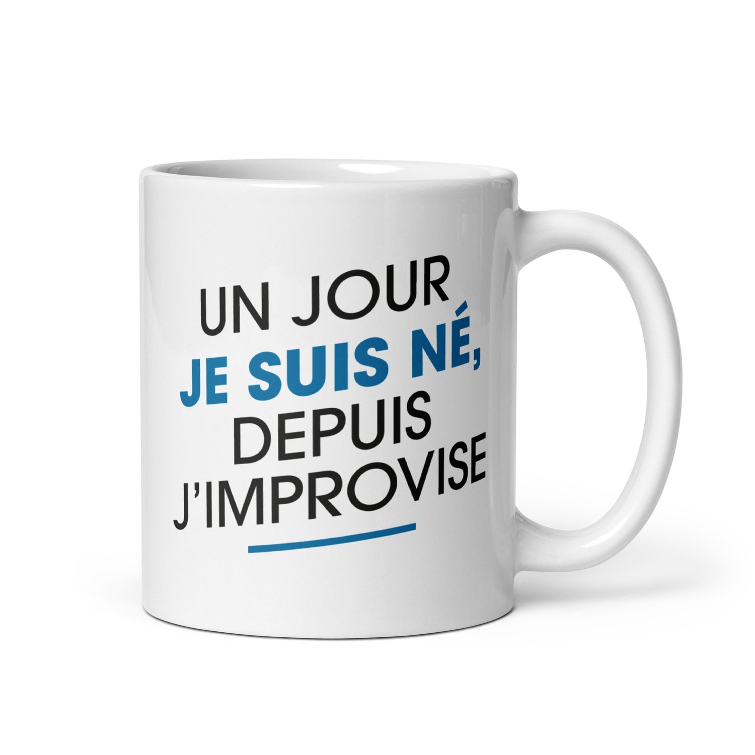 Improvise Homme - Mug Blanc Brillant