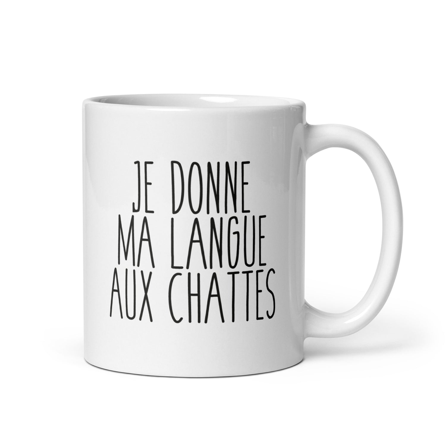 Je donne ma langue - Mug Blanc Brillant