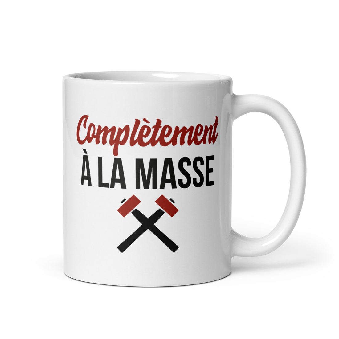 Complètement à la masse -  Mug Blanc Brillant