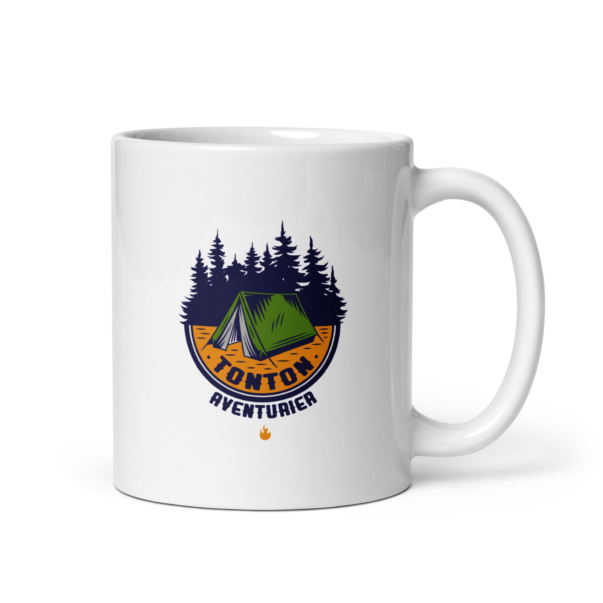 Tonton aventurier - Mug Blanc Brillant