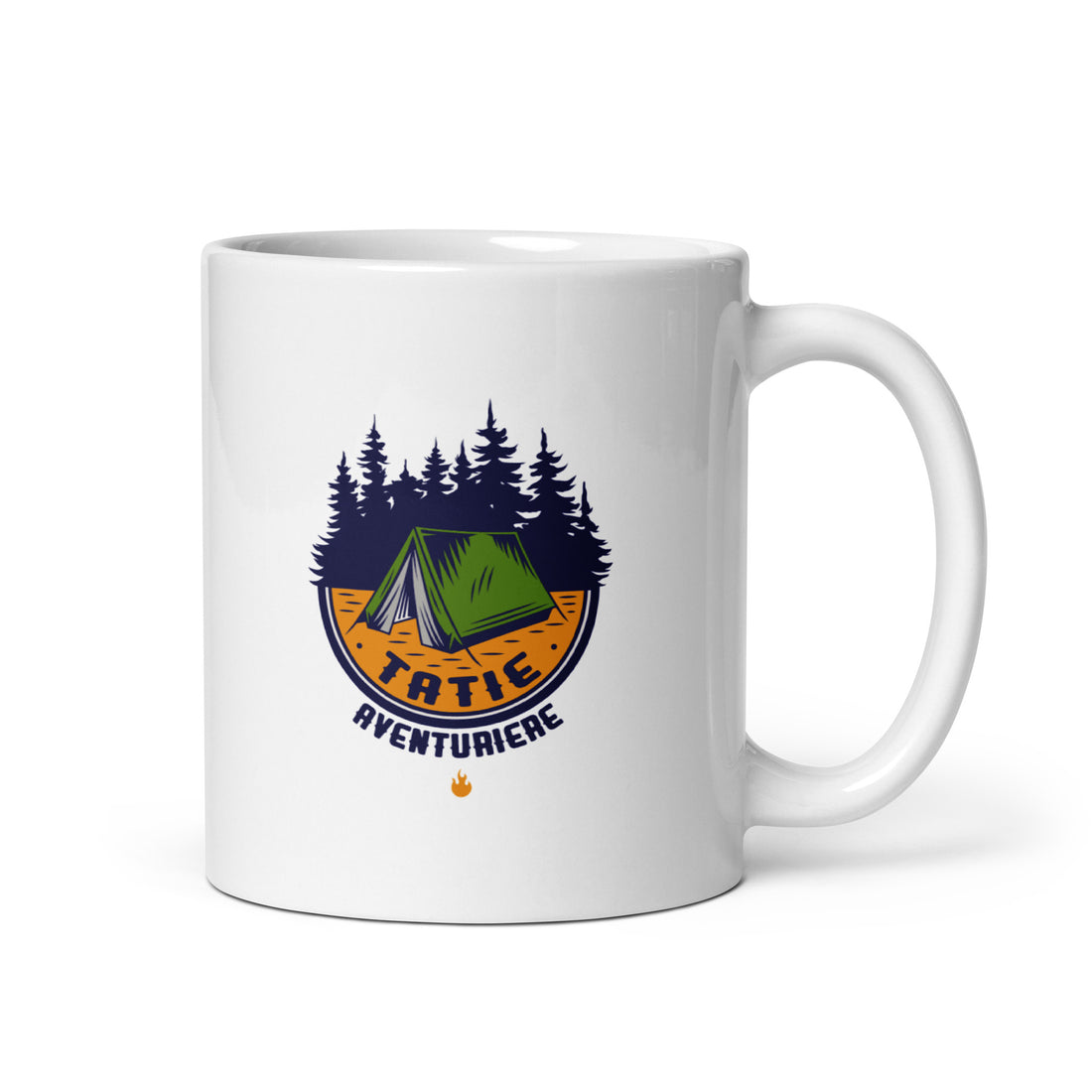 Tatie aventurière - Mug Blanc Brillant