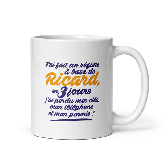 Régime Ricard - Mug Blanc Brillant