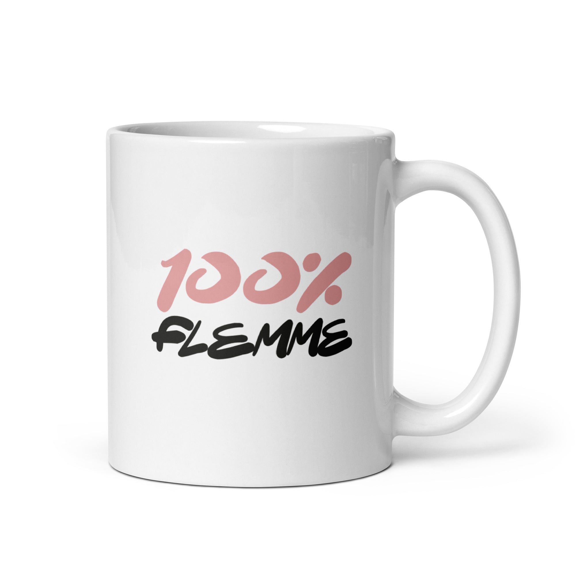 100% Flemme - Mug Blanc Brillant